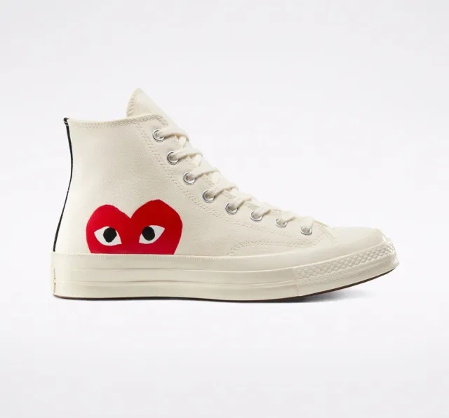 Converse Converse x Comme des Garçons PLAY Chuck 70 - White, White, Red