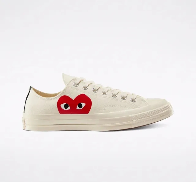 Converse Converse x Comme des Garçons PLAY Chuck 70 - White, White, Red