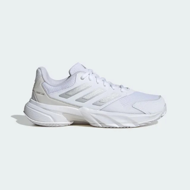 adidas Women's Clay Court Tennis Shoes Courtjam Control 3 - White/Grey