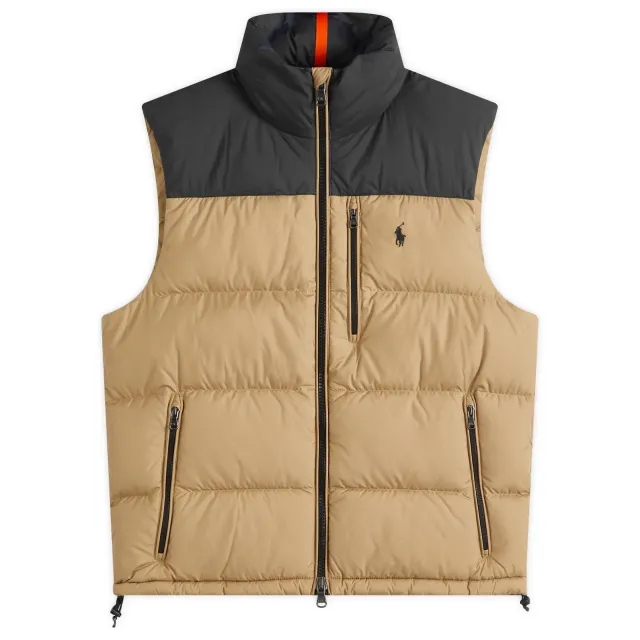 Polo Ralph Lauren Men's El Cap Down Vest Desert Khaki/Polo Black