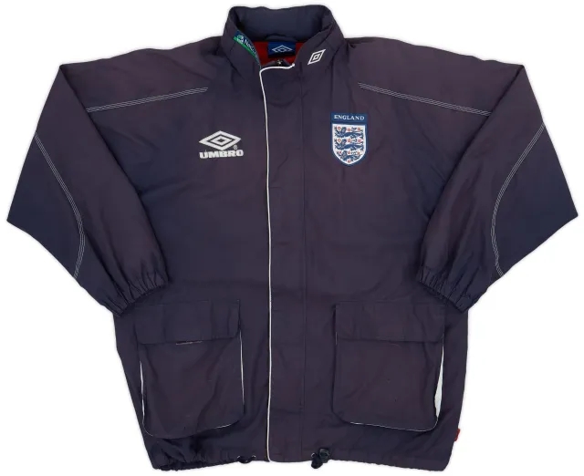 1998-00 England Umbro Hooded Rain Jacket - 6/10 - (L)