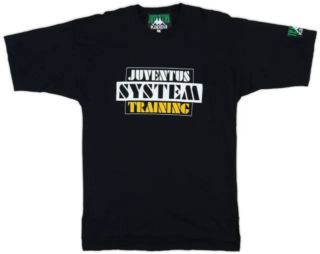 1992-93 Juventus Kappa Graphic Cotton Tee - 9/10 - (L)