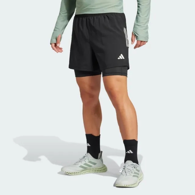 adidas Men Own the Run CLIMACOOL 2 in 1 Shorts