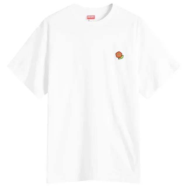 Kenzo Men's Pop Crest Embroidered Classic T-Shirt Off White