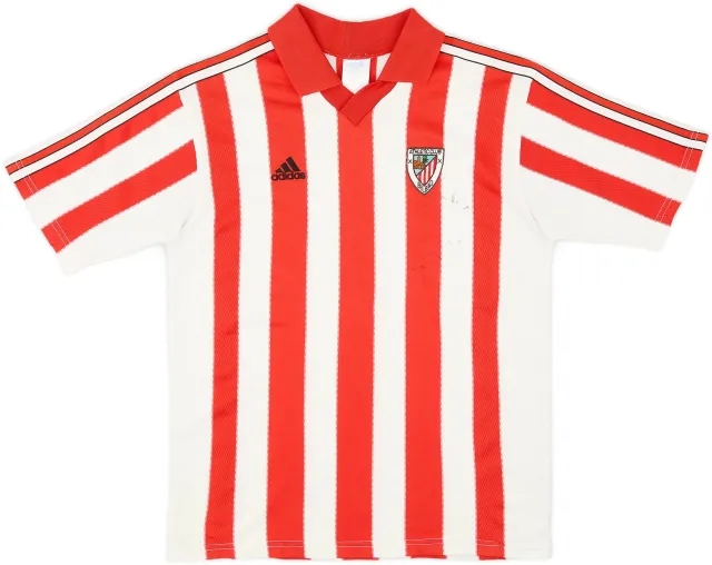 adidas 1999-01 Athletic Bilbao Home Shirt - 7/10 - (XL.Boys)