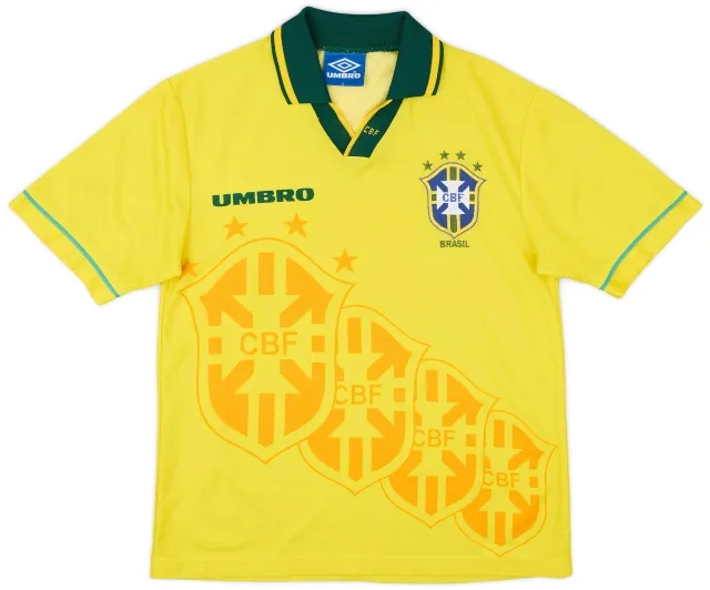 Umbro 1994 Brazil Home Shirt - 6/10 - (Y)