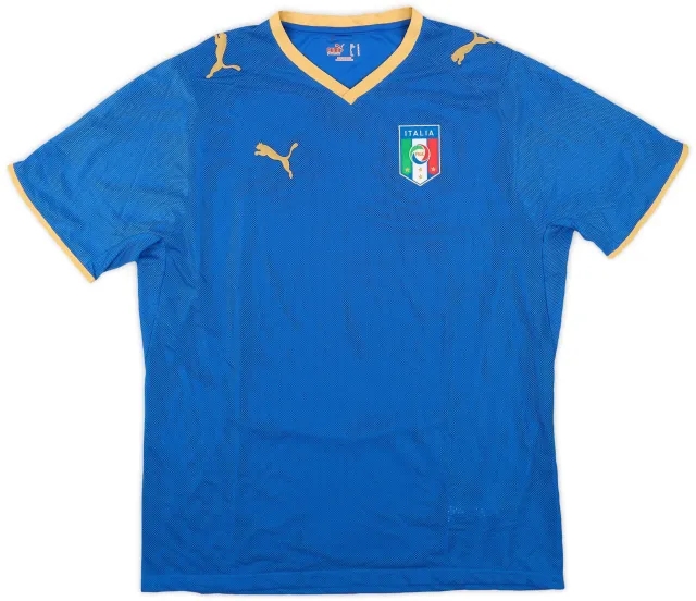 Puma 2007-08 Italy Home Shirt - 10/10 - (M)