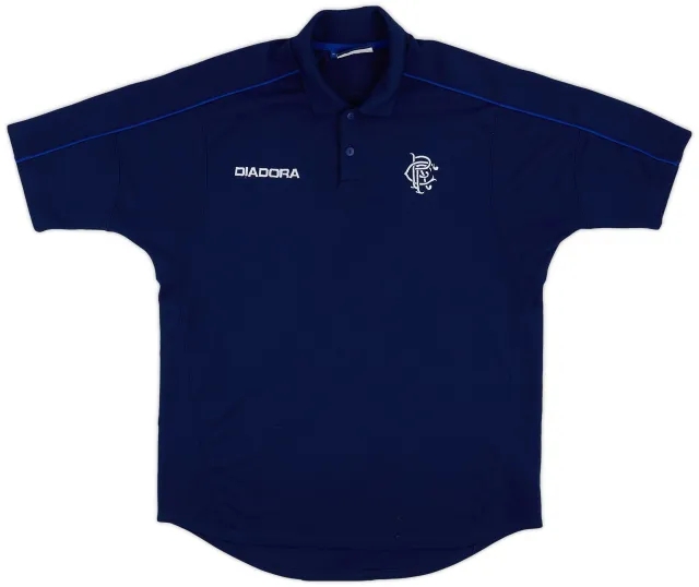 2003-04 Rangers Diadora Polo Shirt - 9/10 - (M)
