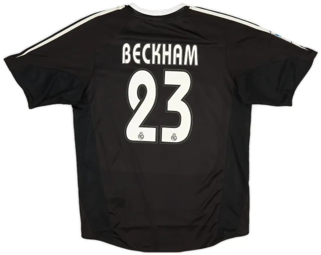 adidas 2004-05 Real Madrid Away Shirt Beckham #23 (M)