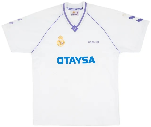 Hummel 1990-91 Real Madrid Home Shirt - 7/10 - (XXL)