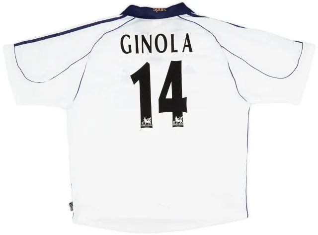 adidas 1999-01 Tottenham Home Shirt Ginola #14 (XXL)