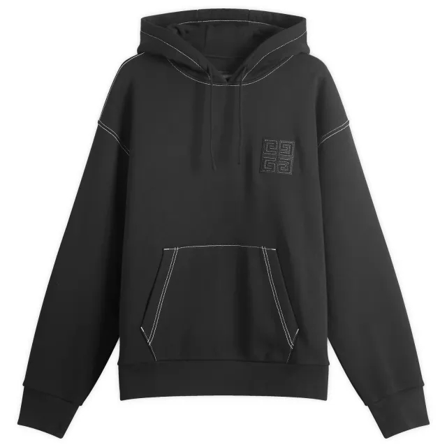 Givenchy Men's Boxy Fit Hoodie Black/White