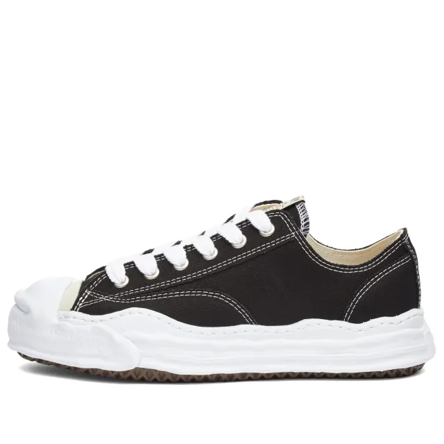 Maison Mihara Yasuhiro Hank Og Sole Low Canvas Sneaker - Black