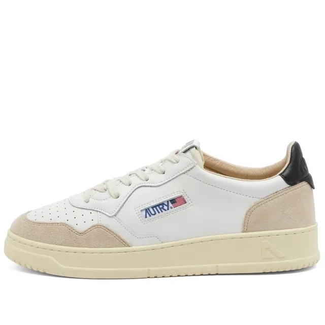 Autry Action Shoes Medalist Low Men Lowtop Black|White