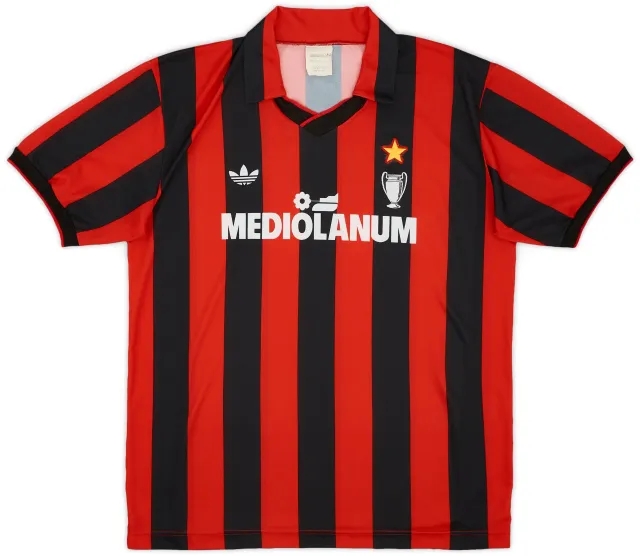 adidas 1990-91 AC Milan Home Shirt - 6/10 - (L)