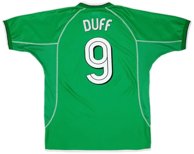 Umbro 2001-03 Ireland Home Shirt Duff #9 - 7/10 - (XL)