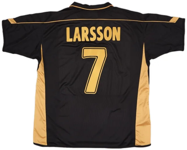 Umbro 2003-04 Celtic Away Shirt Larsson #7 - 6/10 - (XXL)