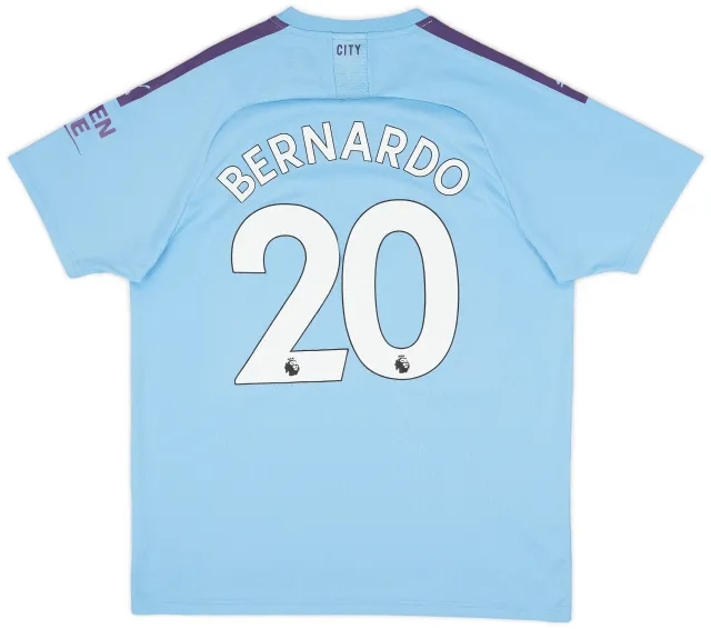 Puma 2019-20 Manchester City Home Shirt Bernardo #20 - 5/10 - (XL)