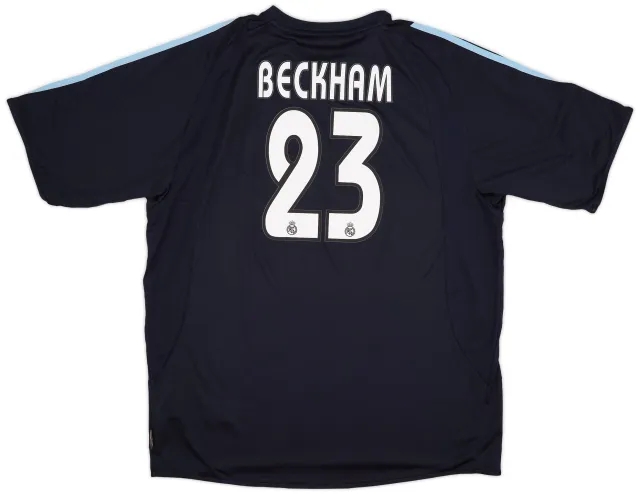 adidas 2003-04 Real Madrid Away Shirt Beckham #23 (XL)