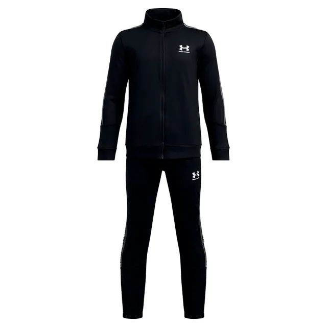 Boys'  Under Armour  Icon Knit Tracksuit Black / Castlerock / White YXL (63 - 67 in)
