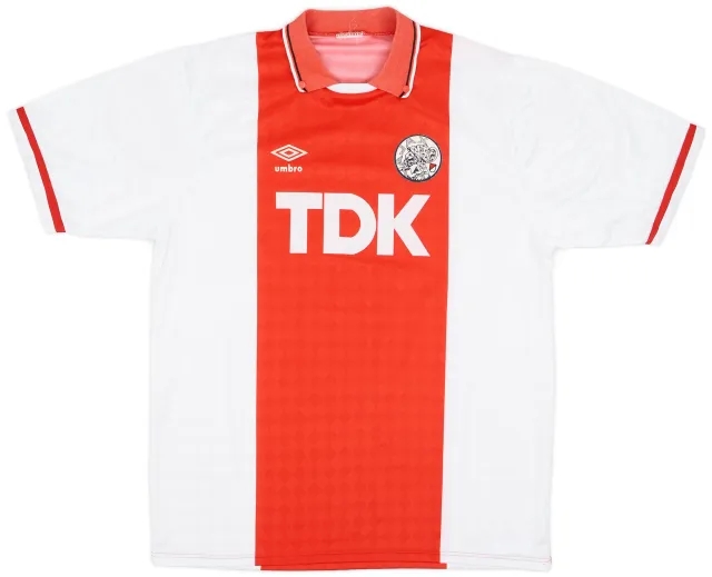 Umbro 1989-91 Ajax Home Shirt - 8/10 - (XL)