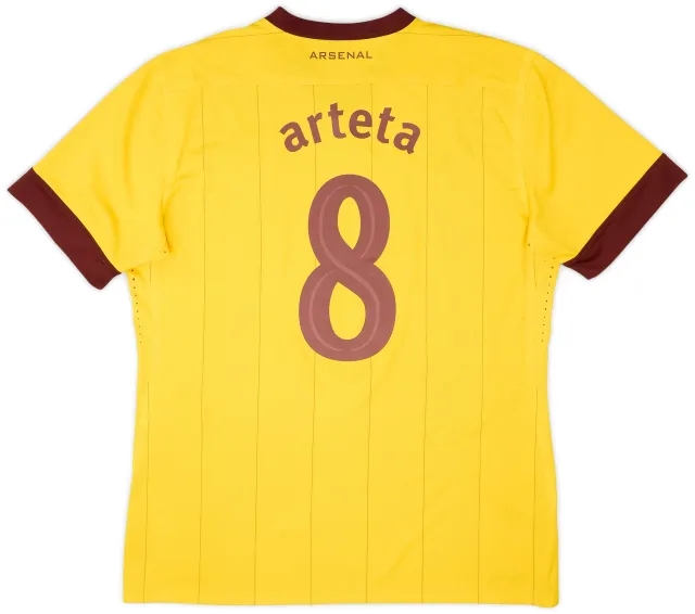 Nike 2010-13 Arsenal Player Issue Away Shirt Arteta #8 - 8/10 - (XL)
