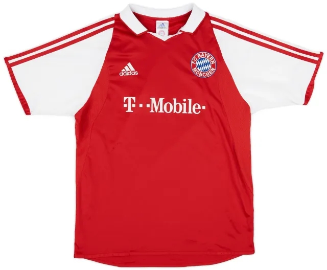 adidas 2003-04 Bayern Munich Home Shirt - 9/10 - (XL.Boys)