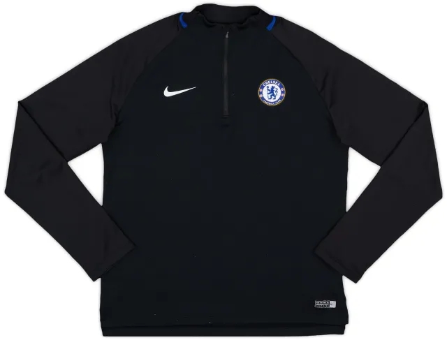 2018-19 Chelsea Nike 1/4 Zip Training Top - 8/10 - (XL.Boys)