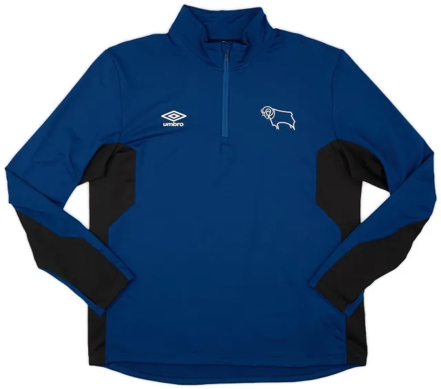 2015-16 Derby County Umbro 1/4 Zip Training Top - 8/10 - (XXL)