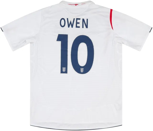 Umbro 2005 England Match Issue Home Shirt Owen #10 (v Poland)
