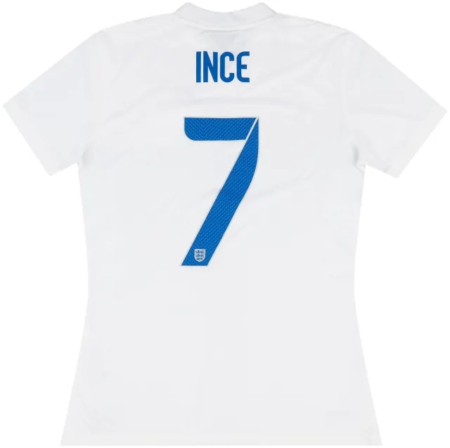 Nike 2014 England U-21 Match Issue Home Shirt Ince #7