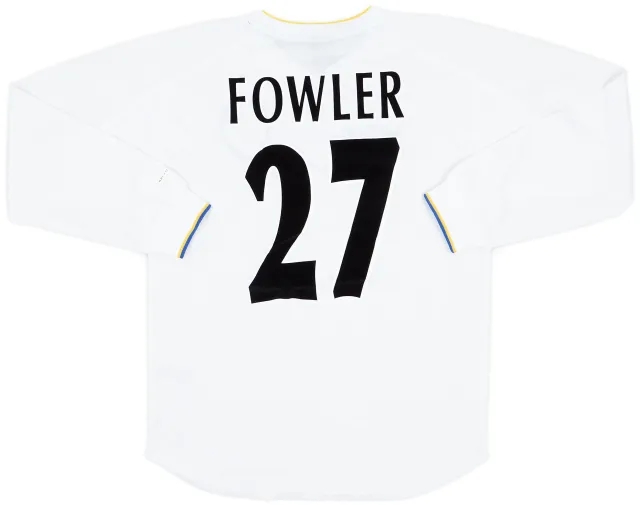 Nike 2000-02 Leeds United Home L/S Shirt Fowler #27 (S)