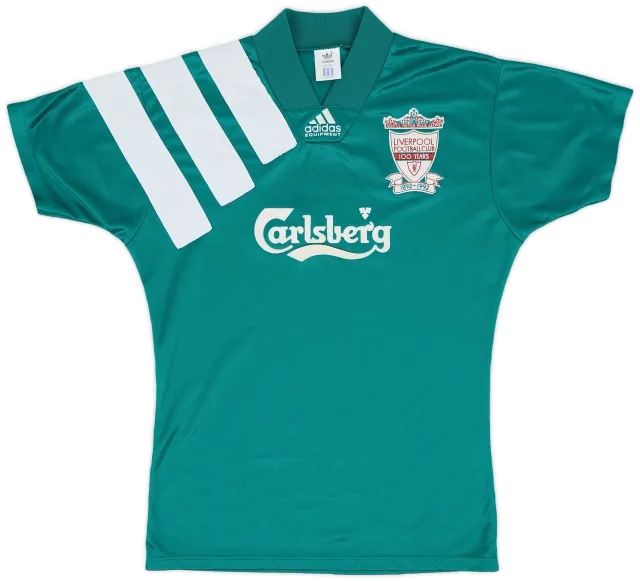 adidas 1992-93 Liverpool Centenary Away Shirt - 9/10 - (S)