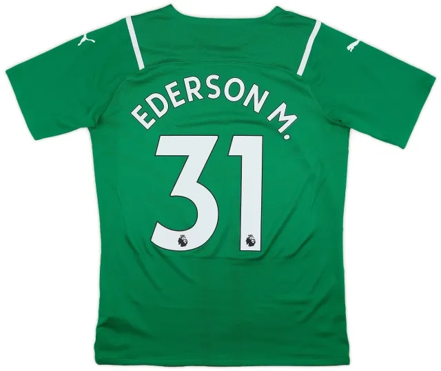 Nike 2021-22 Manchester City Authentic GK S/S Shirt Ederson M. #31 - 9/10 - (L)