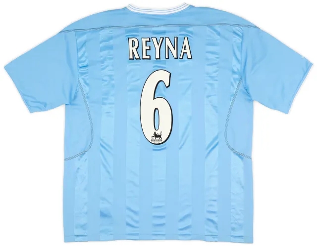 Reebok 2003-04 Manchester City Home Shirt Reyna #6 (XL)