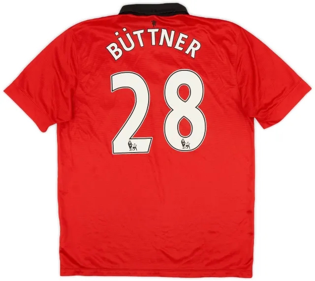 Nike 2013-14 Manchester United Home Shirt Buttner #28 - 8/10 - (L)