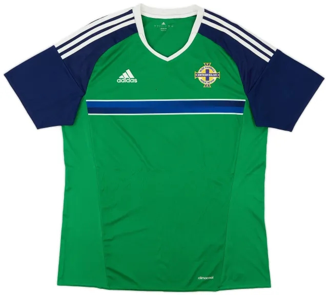 Umbro 2016-17 Northern Ireland Home Shirt - 5/10 - (L)