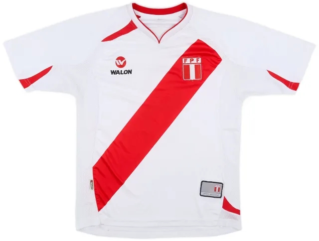 2007-09 Peru Home Shirt #6 - 7/10 - (S)