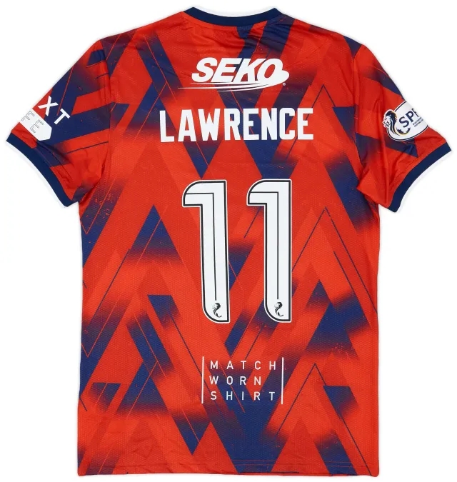 Castore 2023-24 Rangers Match Issue Fourth Shirt Lawrence #11