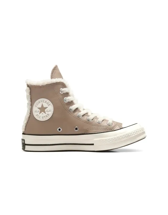 Converse Convers Chuck 70 Hi Trainers In Beige With Towelling Detailing-Neutral