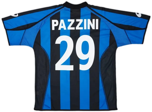 Asics 2003-04 Atalanta Home Shirt Pazzini #29 - 8/10 - (L)