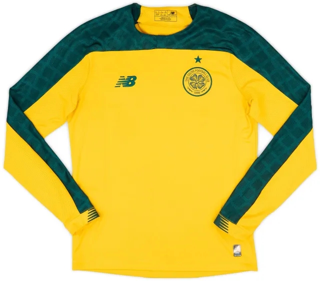 NewBalance 2019-20 Celtic Away L/S Shirt - 8/10 - (S)