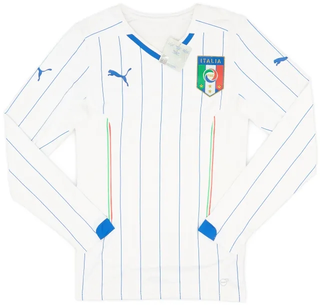 Puma 2014-15 Italy Player Issue Away L/S Shirt (L)