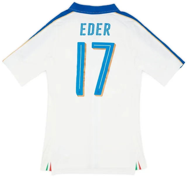 Puma 2016-17 Italy Player Issue (ACTV Fit) Away Shirt Eder #17 (L)