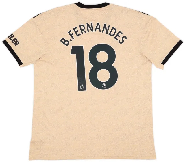 adidas 2019-20 Manchester United Away Shirt B.Fernandes #18 - 9/10 - (XL)