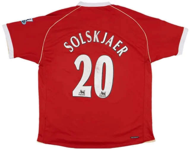 Nike 2006-07 Manchester United Home Shirt Solskjaer #20 - 5/10 - (XL)