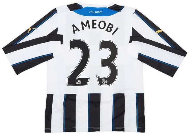 Puma 2013-14 Newcastle Home L/S Shirt Ameobi #23 (XL.Boys)