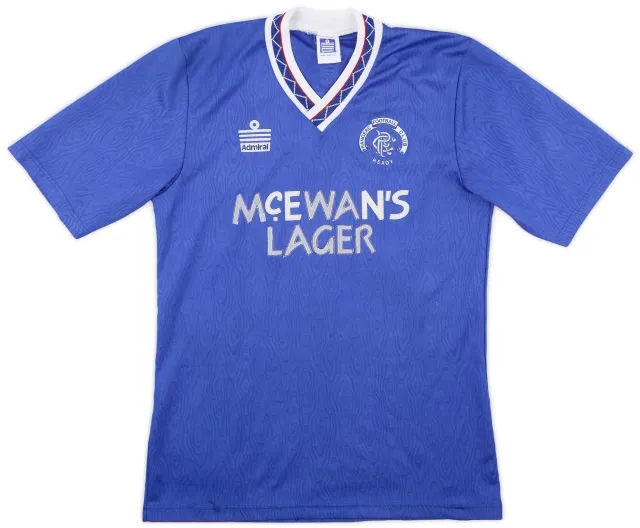 Admiral 1990-92 Rangers Home Shirt - 5/10 - (S)