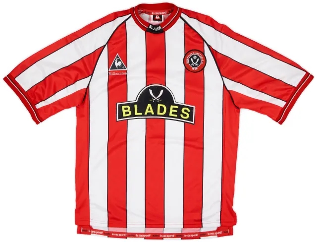 LeCoqSportif 1999-00 Sheffield United Home Shirt - 9/10 - (S)