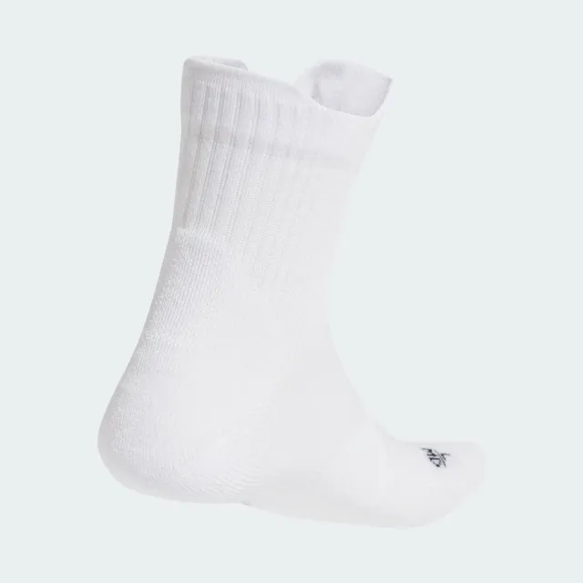 Adidas Performance Runxcushioned Socks 1 Pair In White / White / Black